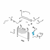 OEM 1997 Chevrolet Venture Upper Radiator Hose Assembly Diagram - 10433812