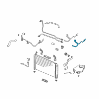 OEM 2000 Oldsmobile Silhouette Transmission Fluid Cooler Outlet Hose Assembly Diagram - 10436475