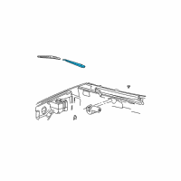 OEM Mercury Wiper Arm Diagram - F67Z-17526-AB