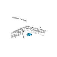 OEM 1996 Ford Explorer Windshield Wiper Motors Diagram - F5TZ17508A