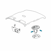 OEM 2005 Pontiac GTO Bulb, Reading Lamp Diagram - 92140560