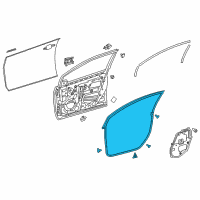 OEM 2021 Toyota Prius Surround Weatherstrip Diagram - 67861-47050