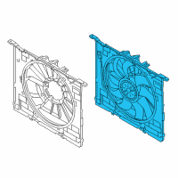 OEM 2020 BMW 745e xDrive Fan Housing Diagram - 17-42-7-953-399