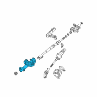 OEM Lexus IS300 Tube Assy, Steering Column Diagram - 45870-53010