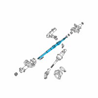 OEM Lexus IS300 Shaft Assembly, Steering Diagram - 45210-53011