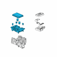 OEM 2019 Chevrolet Silverado 1500 Block Asm-Engine Wiring Harness Junction Diagram - 84303175