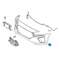 OEM 2017 Hyundai Ioniq Ambient Temperature Sensor Diagram - 97280-G2000