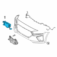 OEM 2017 Hyundai Ioniq Unit Assembly-Smart Cruise Control Diagram - 96400-G2100