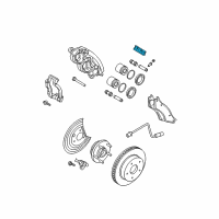 OEM 2006 Dodge Durango Clamp-Brake Anti-RATTLE Diagram - 5018404AA