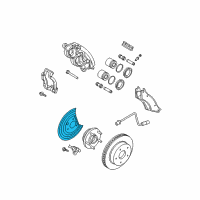 OEM Dodge Durango Shield-Splash Diagram - 52010492AD