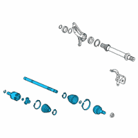 OEM 2020 Acura MDX Driveshaft Assembly, Passenger Side Diagram - 44305-TRX-A01