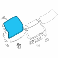 OEM BMW X5 Trunk Lid Gasket Diagram - 51-76-7-385-847