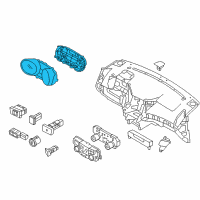 OEM 2011 Hyundai Sonata Cluster Assembly-Instrument Diagram - 94001-4R000