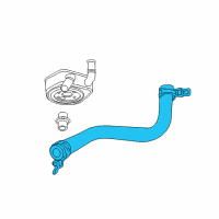 OEM Dodge Grand Caravan Hose-Oil Cooler Outlet Diagram - 4677609AB