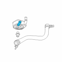 OEM Chrysler Town & Country Engine Oil Cooler Diagram - 4892313AA