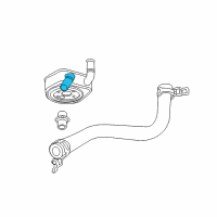 OEM Dodge Engine Oil Cooler Diagram - 4892313AA