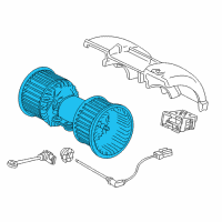 OEM 1997 BMW 740iL Blower Unit Diagram - 64-11-8-391-809