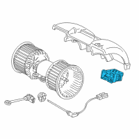 OEM 2000 BMW 750iL Heater Blower Control Diagram - 64-11-8-391-399