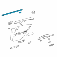 OEM 2016 Toyota Avalon Belt Weatherstrip Diagram - 68173-07011