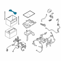 OEM 2017 Nissan Quest Frame-Battery Fix Diagram - 24420-1AA0A