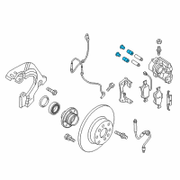 OEM 2017 Ram ProMaster City BUSHING-Disc Brake CALIPER Diagram - 68122283AA