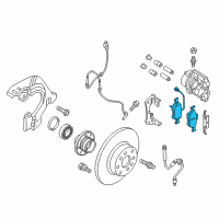 OEM Ram ProMaster City Front Disc Brake Pad Kit Diagram - 68281390AA