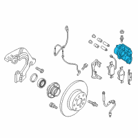 OEM 2015 Ram ProMaster City CALIPER K-Disc Brake Diagram - 68211483AA