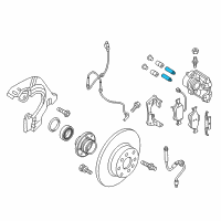 OEM 2015 Ram ProMaster City Pin-Disc Brake CALIPER Diagram - 68122284AA