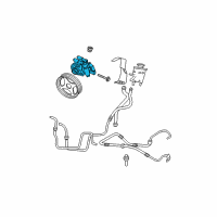 OEM Lincoln Mark LT Power Steering Pump Diagram - 7L3Z-3A674-BRM