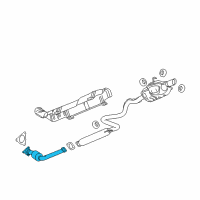 OEM 2008 Pontiac G5 Converter & Pipe Diagram - 22939744