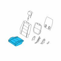 OEM 2007 Ford Freestyle Seat Cushion Pad Diagram - 5F9Z-7463841-AA