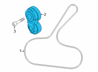 OEM Nissan Sentra TENSIONER ASSY-AUTO Diagram - 11955-5TA0B