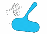 OEM 2021 Nissan Sentra Belt-Fan & ALTERNATOR Diagram - 11720-5TA0B