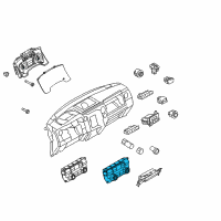 OEM Ford F-150 Dash Control Unit Diagram - BL3Z-19980-V