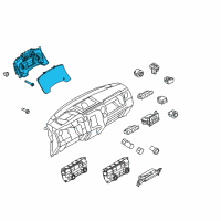 OEM 2013 Ford F-150 Cluster Assembly Diagram - DL3Z-10849-A