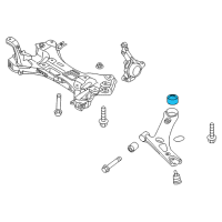 OEM Kia Rio Bush-Front Lower Arm(G) Diagram - 54584H5000