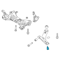 OEM Hyundai Accent Ball Joint Assembly-Lower Arm Diagram - 54530-H9100
