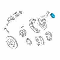 OEM 2004 Mercury Mountaineer Wheel Seal Diagram - 1L2Z3K070BA