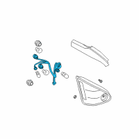 OEM 2007 Nissan Maxima Rear Combination Lamp Socket Assembly Diagram - 26551-7Y000