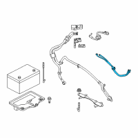 OEM 2020 Nissan 370Z Cable Assy-Battery Earth Diagram - 24083-JL00A