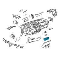 OEM 2017 Ram ProMaster 2500 Bezel-Cup Holder Diagram - 1ZS67JXWAC