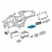 OEM 2018 Buick Regal TourX MODULE ASM-HMI CONT ECCN=5A992 Diagram - 84546902