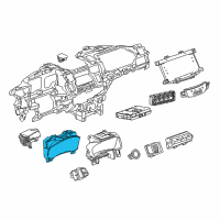 OEM Cadillac Cluster Diagram - 84054236