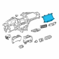 OEM 2018 Cadillac CT6 Display System Diagram - 84264169