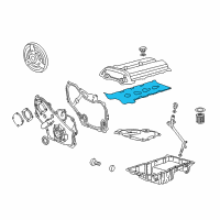 OEM 2002 Oldsmobile Alero Valve Cover Seal Kit Diagram - 12584084