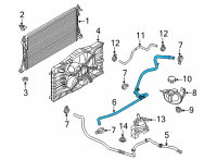 OEM 2022 Ford Mustang Mach-E HOSE Diagram - LJ9Z-8286-B