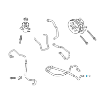 OEM Ford Pressure Line Assembly O-Ring Diagram - 9L3Z-3B602-A