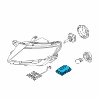 OEM 2015 Lincoln MKX Level Sensor Diagram - BA1Z-13K198-A