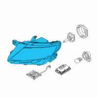 OEM 2013 Lincoln MKX Composite Assembly Diagram - BA1Z-13008-S