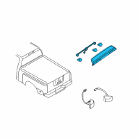 OEM 2017 Nissan Frontier Lamp Assembly-Stop, High Mounting Diagram - 26590-EA800